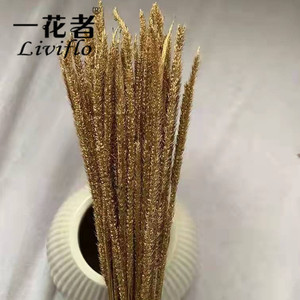 2022ปีใหม่เก็บรักษาไว้ดอกไม้ทองสไตล์ที่มีคุณภาพดีทองดอกไม้แห้งสำหรับตกแต่งบ้าน - Product Image 4