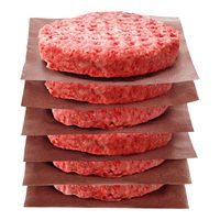Papier ciré carré en pâte de bois vierge pour burgers et galettes alimentaires, vente en gros
