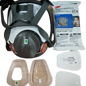 Anti-veleno di sicurezza chimica di grandi dimensioni Full Face respiratore 6900 con vapore organico cartuccia per la protezione delle vie respiratorie - Product Image 3