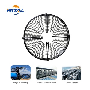 Rejilla de protección de alambre metálico industrial para ventilador, rejilla de ventilador de flujo axial OEM, cubierta de ventilador de escape de <span class=keywords><strong>acero</strong></span> soldado, fabricante de tamaño personalizado - Product Image 5