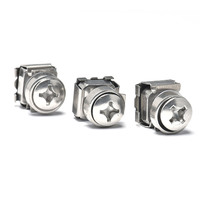 Kit de tornillos Phillips y tuercas de jaula de acero inoxidable duradero, tamaño métrico, antirust, disponible en todos los tamaños, para gabinetes de centros de datos