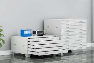 Acciaio metallo A0/A1 carta mappa Cabinet <span class=keywords><strong>piano</strong></span> 5 cassetti File disegno <span class=keywords><strong>di</strong></span> stoccaggio per casa ufficio officina - Product Image 4