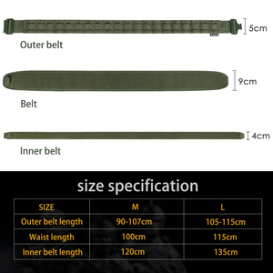 Cinturón táctico de poliéster grueso de camuflaje, fabricado en fábrica, de liberación rápida para hombre, con hebilla de plástico. - Product Image 4
