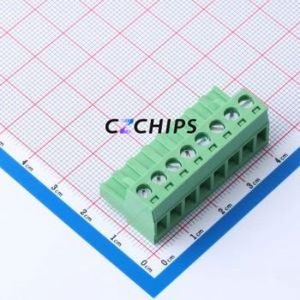 DB2EK-5.0-8P-GN-S Plug-in Terminal Block P=5mm Connector ( Connector Type: Male Plug )( Construction: 1x8P )( Pitch: 5mm ) - Product Image 1