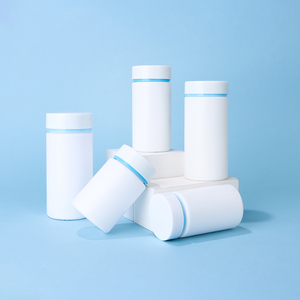 Botella de Plástico PE Vacía Blanca de 120 ml para Cápsulas, Vitaminas, Pastillas, Tabletas, Aceite de Pescado, Suplementos para el Cuidado de la Salud, con Tapa de Rosca - Product Image 1