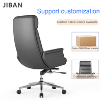 Chaise de bureau de direction en cuir moderne de luxe, pivotante, confortable, ergonomique, pour usage domestique ou professionnel, conçue pour les patrons et les managers