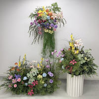 Monet Garden - Combinación de Flores Artificiales de Seda de Lujo para Decoración de Actividades al Aire Libre, Bola de Flores Colgante para Pasillos