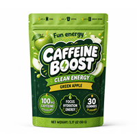 Cafeïne Gummies 100mg Natuurlijke Energie / GMP HACCP ISO HALAL Gecertificeerd / Private Label OEM