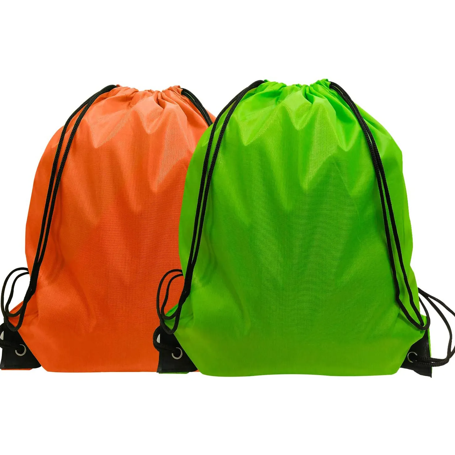 Promotion polyester nylon sport drawstring gym sport bag backpack