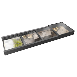 Offerta di manifattura Design intelligente <span class=keywords><strong>tetto</strong></span> piano scala uscita lucernario scorrevole <span class=keywords><strong>tetto</strong></span> retrattile sistemi di vetro in movimento lucernario - Product Image 2