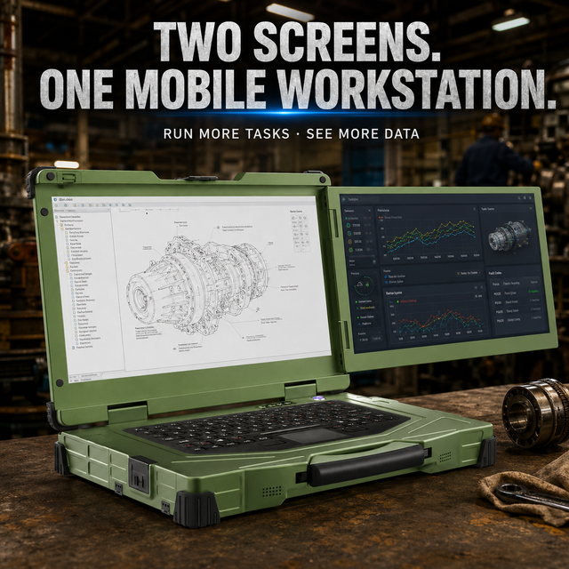 Rugged Laptop 15.6 Inch I7 I9 Multi-Display Productivity Heavy Duty Rugged 64GB 2TB SSD Industrial Computer Laptop PC Portable