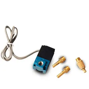 High Quality 1/8 Thread Dc12v 3 Port Electronic Boost Control Solenoid Valve With Brass Silencer Ev01