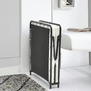 Lit plateforme en métal ENKE, style vietnamien, taille double, pleine grandeur, king size, appartement, chambre à coucher, haute qualité, pliable, moderne, avec rangement - Product Image 3