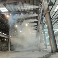 Système de suppression de la poussière par micro-brumisation, équipement de brumisation industriel pour le contrôle de la poussière des matériaux en vrac dans les mines, sur les convoyeurs et dans les ports