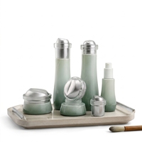 Flacons en verre et pots à crème de marque pour sérum, 130 ml, 100 ml, 40 ml, 50 g, 30 g, emballages cosmétiques, sérigraphie, OEM, ODM