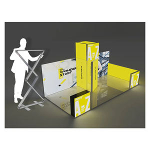 Cadre en aluminium personnalisé portable facile à installer 10x10ft à 10x20ft universel réutilisable modulaire stand d'exposition stand commercial - Product Image 3