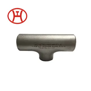 HT ANSI B16.9 ASTM A403 WP321 SMLS מרותך ישר הפחתת נירוסטה טי שווה 321 ישר tees טי נירוסטה