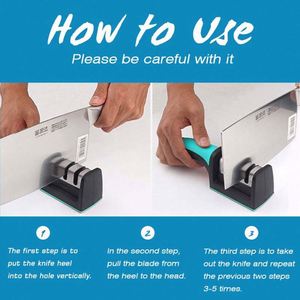 <b>Knife</b> Sharpener Wholesale Household Multifunctional Three-Stage <b>Knife</b> Sharpener Quick Ceramic <b>Knife</b> Sharpener - Product Image 5