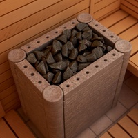 Pemanas Sauna Wavetec Nimbus Modern 9-24kW dengan Casing Batu Sabun, Dikendalikan Komputer, untuk Dalam Ruangan, 400V 3N~ Garansi 1 Tahun