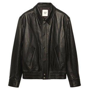 Veste en cuir épaisse coupe-vent d'hiver, logo personnalisé, vente en gros, fournisseur OEM, veste tendance haut de gamme pour hommes, grande marque - Product Image 1
