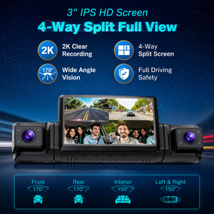 JMC DVR 4G LTE 4CH <span class=keywords><strong>per</strong></span> Flotte, 2K+1080P, ADAS, GPS, Monitoraggio Remoto in Tempo Reale, Dashcam da 4 Pollici, <span class=keywords><strong>Telecamera</strong></span> Anteriore e Posteriore <span class=keywords><strong>per</strong></span> <span class=keywords><strong>Auto</strong></span> - Product Image 3
