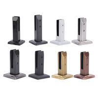 Nouvel arrivage Prix compétitif Support en verre 12MM Miroir doré/robinets en verre brossé satiné