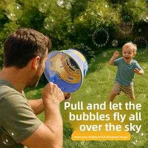 MILI Creative New Outdoor Hand-Held Air Cannon Bubble Machine Niños y niñas Juguete <span class=keywords><strong>de</strong></span> plástico <span class=keywords><strong>Pistola</strong></span> <span class=keywords><strong>de</strong></span> soplado <span class=keywords><strong>de</strong></span> <span class=keywords><strong>burbujas</strong></span> para niños - Product Image 3