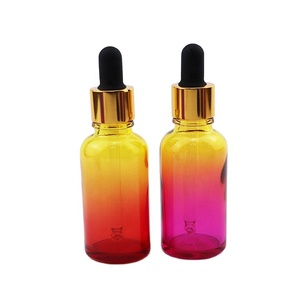 Campione piccolo <span class=keywords><strong>olio</strong></span> essenziale coperchio in oro rosa cilindro di cristallo <span class=keywords><strong>viola</strong></span> trasparente flacone contagocce in vetro rotondo 10mls per oli essenziali 50ml - Product Image 6