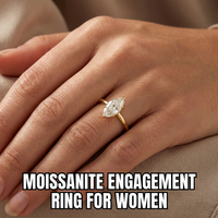 Bague de fiançailles tendance en argent sterling 925 avec moissanite VVS1, bague en moissanite fine pour femme, cadeau d'anniversaire de mariage