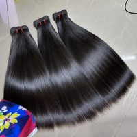 Cheveux humains vierges indiens de temple Grade 12A, double tirage, bruts non traités, lisses, en lots