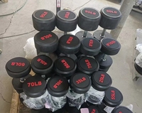 Juego de Mancuernas Hexagonales de Goma Cromadas para Gimnasio, 40 kg, Revestimiento de Goma Fija, Económicas, Mancuernas de 50 kg, 5 kg, 10 kg, 15 kg, para Hombre