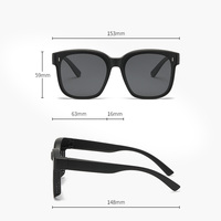 Lunettes de soleil surdimensionnées carrées avec protection UV, verres miroir, montures de prescription, lunettes de protection TR90, monture TAC
