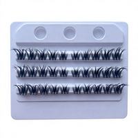 Nouveaux designs, cils artificiels réutilisables JIEHAN faits à la main en fibres protéinées, pré-collés, longue durée, sans cruauté, vente en gros
