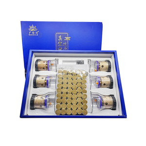 Set Terbaru 6 Cangkir Moxibustion Akupunktur Gua Sha Vacuum <span class=keywords><strong>Cupping</strong></span> dengan Kerucut Moxa untuk Perawatan Tubuh - Product Image 2