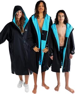 Oversized Printed Swim Parka Waterproof Windproof Surf Poncho Warm <b>Coat</b> Jacket Quick Dry Dry Changing Robe Nylon Oxford+Sherpa - Product Image 1