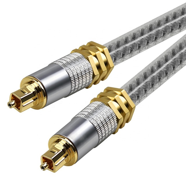 Professional Transparent Toslink Fiber Optic Digital Audio Cable (Twisted Pair Coaxial) PVC for Sound Bar TV Home Theater System