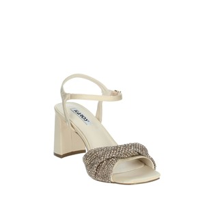 Sandali con tacco a punta aperta alla moda da donna con punta aperta 96195-ik005 cipria con punta quadrata stile Outdoor tacchi aperti collezione cipria - Product Image 5
