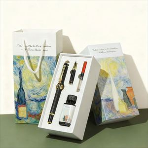 Juego de Regalo Empresarial Personalizable con Logotipo en Estilo Pintura al Óleo, Incluye Pluma Estilográfica Metálica para Promociones, Gran Venta - Product Image 1