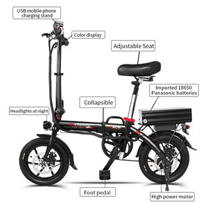 จักรยานไฟฟ้าภูเขา Guangdong Ao-mirong 350W รุ่นยอดนิยม ยางอ้วน 10 นิ้ว จักรยานไฟฟ้า Bicicleta Electrica Moto Elettrica - Product Image 1