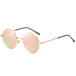 Jamie 907 Round Metal Sunglasses Polarized UV400 Unisex Fashion Shades - Product Image 2