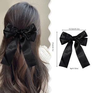 Klip Duckbill ikatan simpul warna polos untuk wanita grosir klip rambut pita kupu-kupu warna-warni mode jepit rambut pita gadis sederhana - Product Image 3
