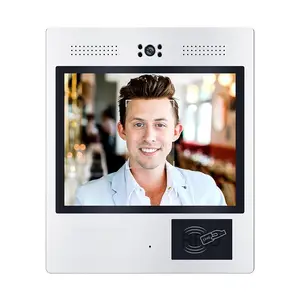 12 Inch Android Digital Outdoor Monitor POE Smart Home Video Intercom System With RFID NFC Night Vision Camera