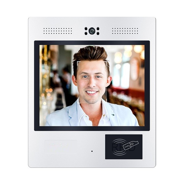 12" Weather-Proof Android Linux Display POE Smart Home Video Intercom System with NFC Mic Night Vision Camera Solid Relay