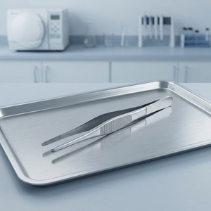 Pinces à pansements chirurgicales en acier inoxydable, instrument manuel de chirurgie générale, classe II, certifié CE, modèle F5-036, ISO 2015 - Product Image 3