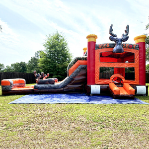 Castillo inflable húmedo o seco para niños, brincolín inflable navideño, combo de tobogán inflable. - Product Image 1