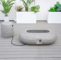 Table de cheminée à gaz moderne populaire pour l'extérieur jardin chauffage foyer jardin ensembles pour salle à manger salon hôtel mobilier d'extérieur