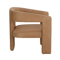 Fauteuil d'appoint moderne en cuir PU pour salon, vente en gros.