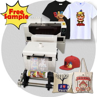 Penjualan Laris Pencetak DTF 30Cm Langsung Ke Film dengan Kepala XP600 Ganda Printer A3 DTF untuk Pencetakan Kaus