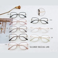 Gafas de Diseño de Lujo, Lentes Ópticas Personalizadas, Montura Ultrafina con Bloqueo de Luz Azul para Mujer