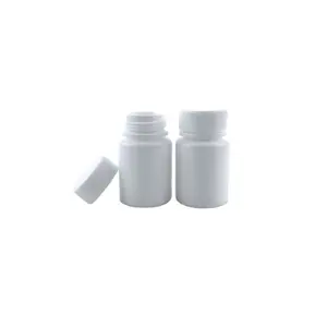 High Quality Promotion 100ml White Round Plastic Medical Capsules Pill Bottle with White Child Proof Cap